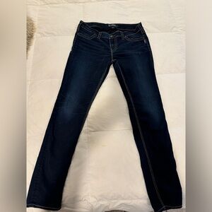 Dark Blue Skinny Jeans for Women